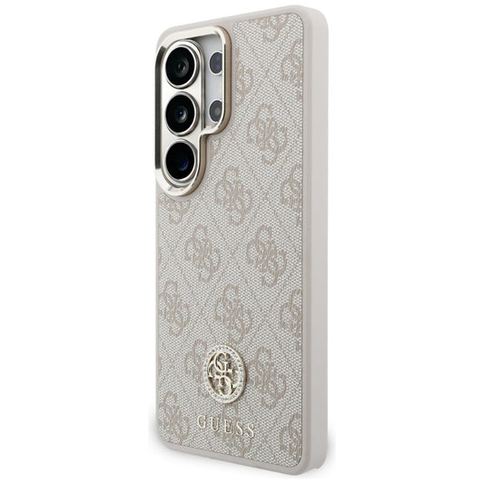 MagSafe-deksel for Samsung Galaxy S26 Ultra S948, GUESS, 4G Big Rhinestone Triangle Strap, Rosa
