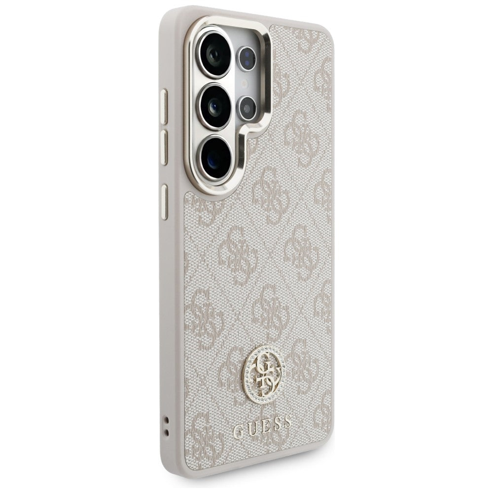 MagSafe-deksel for Samsung Galaxy S26 Ultra S948, GUESS, 4G Big Rhinestone Triangle Strap, Rosa