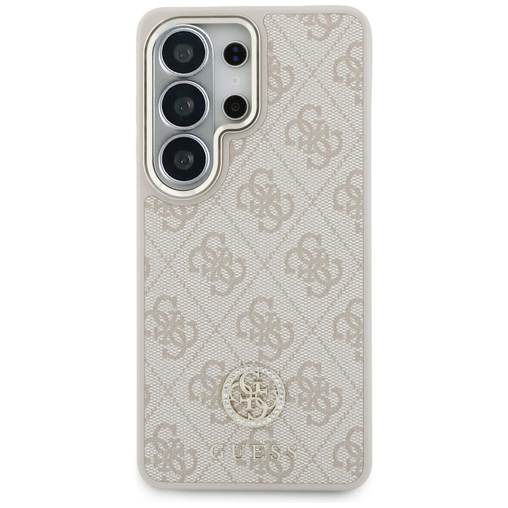 MagSafe-deksel for Samsung Galaxy S26 Ultra S948, GUESS, 4G Big Rhinestone Triangle Strap, Rosa