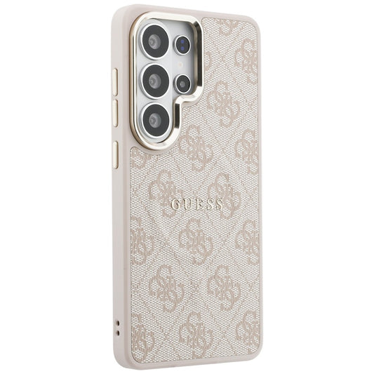 MagSafe-deksel for Samsung Galaxy S26 Ultra S948, Guess, 4G Embossed Ring, Rosa