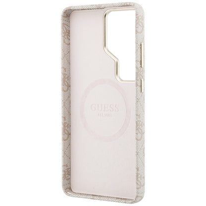 MagSafe-deksel for Samsung Galaxy S26 Ultra S948, Guess, 4G Script Logo, Rosa
