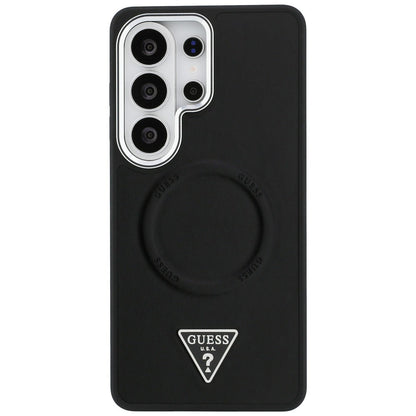 MagSafe-deksel for Samsung Galaxy S26 Ultra S948, Guess, Embossed Ring Triangle Logo, Svart