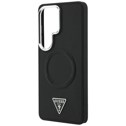 MagSafe-deksel for Samsung Galaxy S26 Ultra S948, Guess, Embossed Ring Triangle Logo, Svart