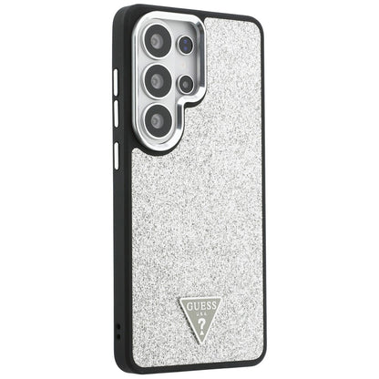 MagSafe-deksel for Samsung Galaxy S26 Ultra S948, Guess, Fast Glitter Triangle Logo, Sølv