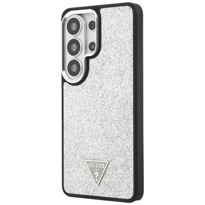 MagSafe-deksel for Samsung Galaxy S26 Ultra S948, Guess, Fast Glitter Triangle Logo, Sølv