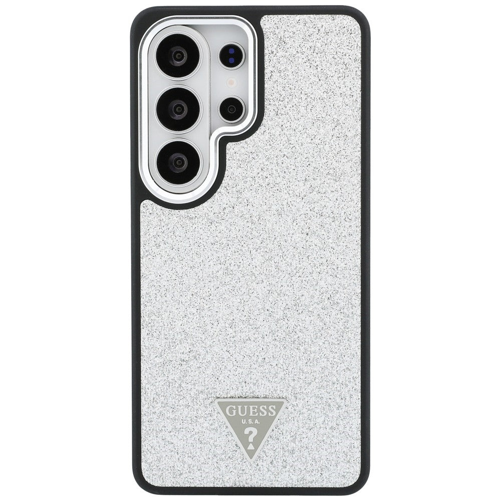 MagSafe-deksel for Samsung Galaxy S26 Ultra S948, Guess, Fast Glitter Triangle Logo, Sølv