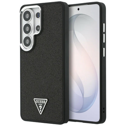 MagSafe-deksel for Samsung Galaxy S26 Ultra S948, Guess, Fixed Glitter Triangle Logo, Svart