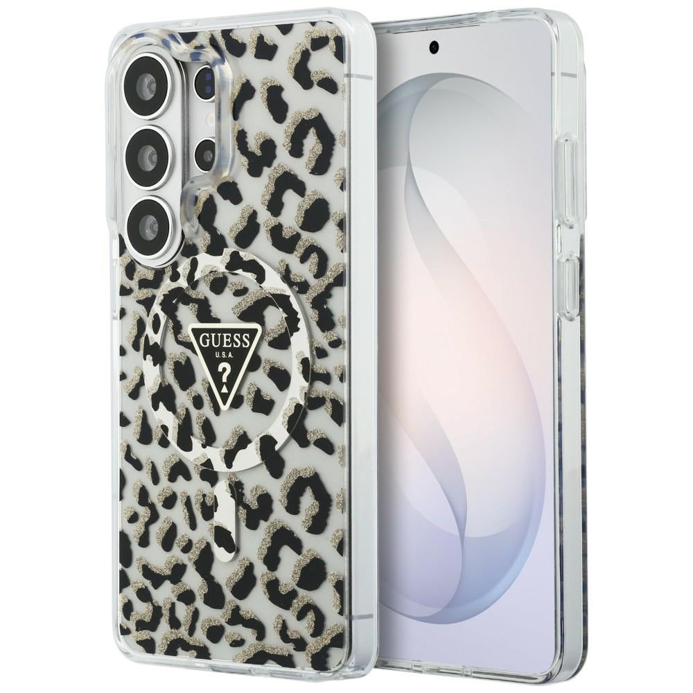 MagSafe-deksel for Samsung Galaxy S26 Ultra S948, Guess, IML Leopard-mønster, Svart