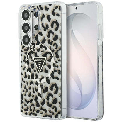 MagSafe-deksel for Samsung Galaxy S26 Ultra S948, Guess, IML Leopard-mønster, Svart