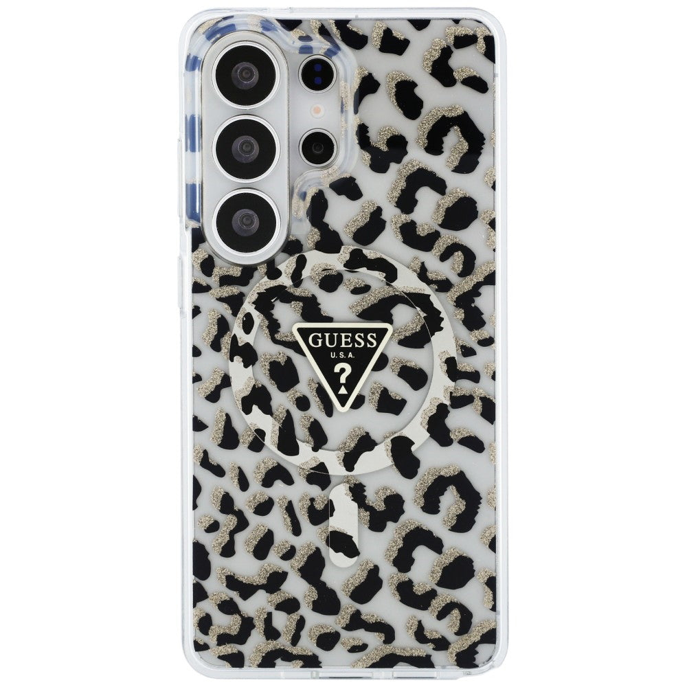 MagSafe-deksel for Samsung Galaxy S26 Ultra S948, Guess, IML Leopard-mønster, Svart