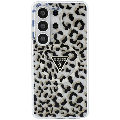 MagSafe-deksel for Samsung Galaxy S26 Ultra S948, Guess, IML Leopard-mønster, Svart