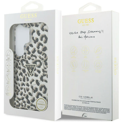 MagSafe-deksel for Samsung Galaxy S26 Ultra S948, Guess, IML Leopard-mønster, Svart