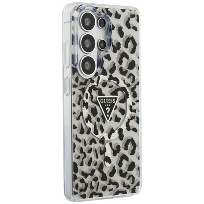 MagSafe-deksel for Samsung Galaxy S26 Ultra S948, Guess, IML Leopard-mønster, Svart
