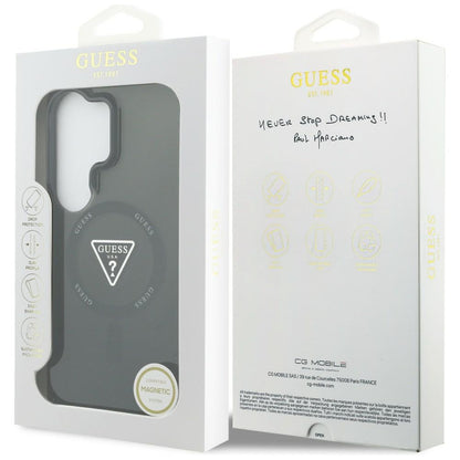 MagSafe-deksel for Samsung Galaxy S26 Ultra S948, Guess, IML Gradient Triangle Logo, Svart