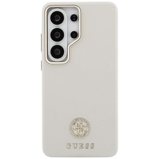 MagSafe-deksel for Samsung Galaxy S26 Ultra S948, Guess, Rhinestone Round Logo, Beige