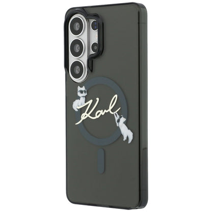 MagSafe-deksel for Samsung Galaxy S26 Ultra S948, Karl Lagerfeld, IML Choupette Karl Script Logo, Svart