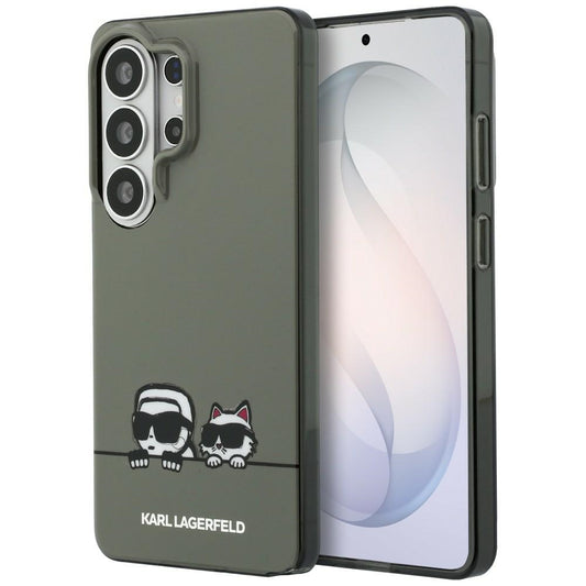 MagSafe-deksel for Samsung Galaxy S26 Ultra S948, Karl Lagerfeld, IML Karl & Choupette Peekaboo Logo, Svart