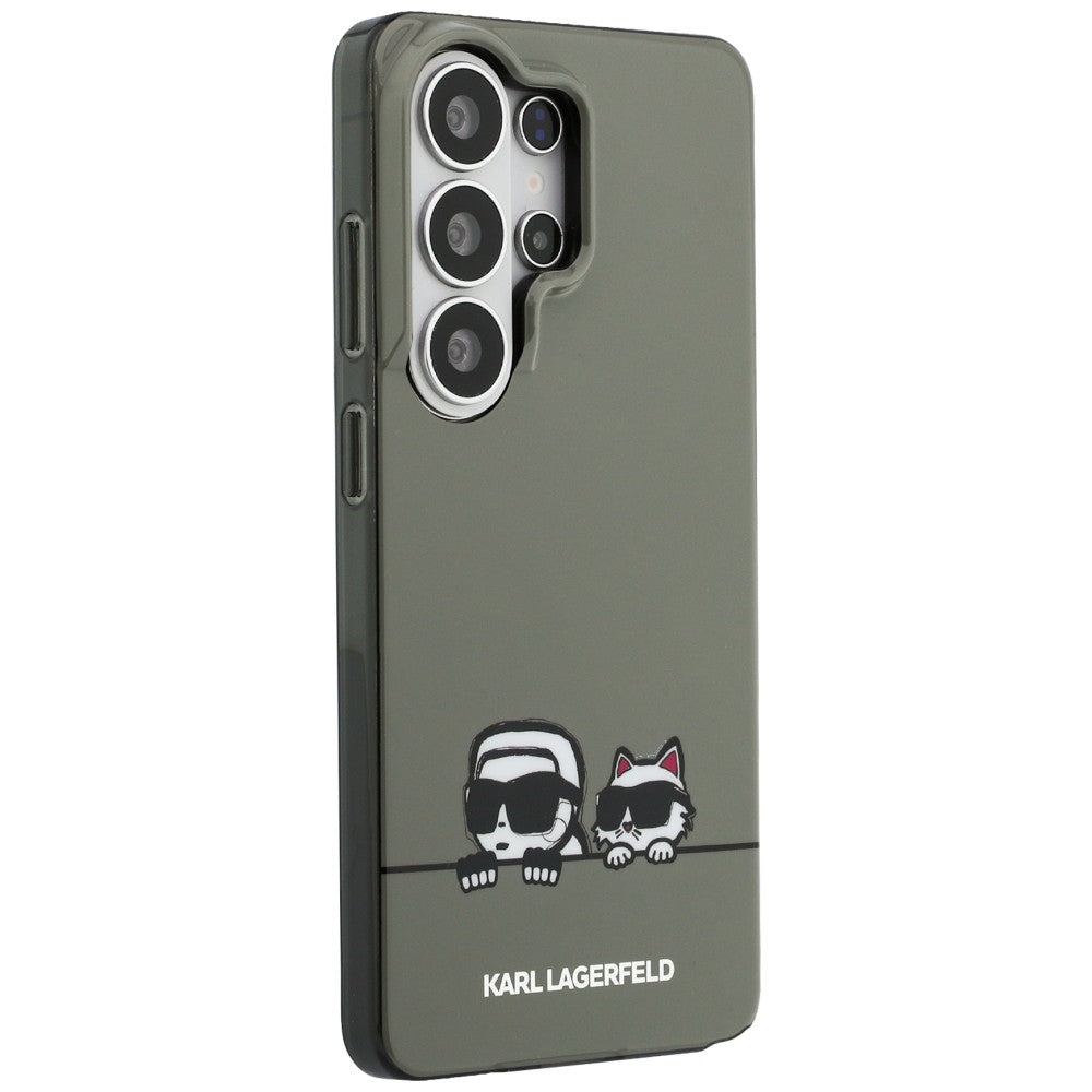 MagSafe-deksel for Samsung Galaxy S26 Ultra S948, Karl Lagerfeld, IML Karl & Choupette Peekaboo Logo, Svart