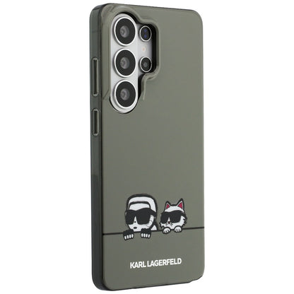 MagSafe-deksel for Samsung Galaxy S26 Ultra S948, Karl Lagerfeld, IML Karl & Choupette Peekaboo Logo, Svart