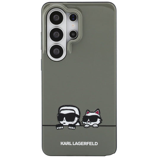 MagSafe-deksel for Samsung Galaxy S26 Ultra S948, Karl Lagerfeld, IML Karl & Choupette Peekaboo Logo, Svart