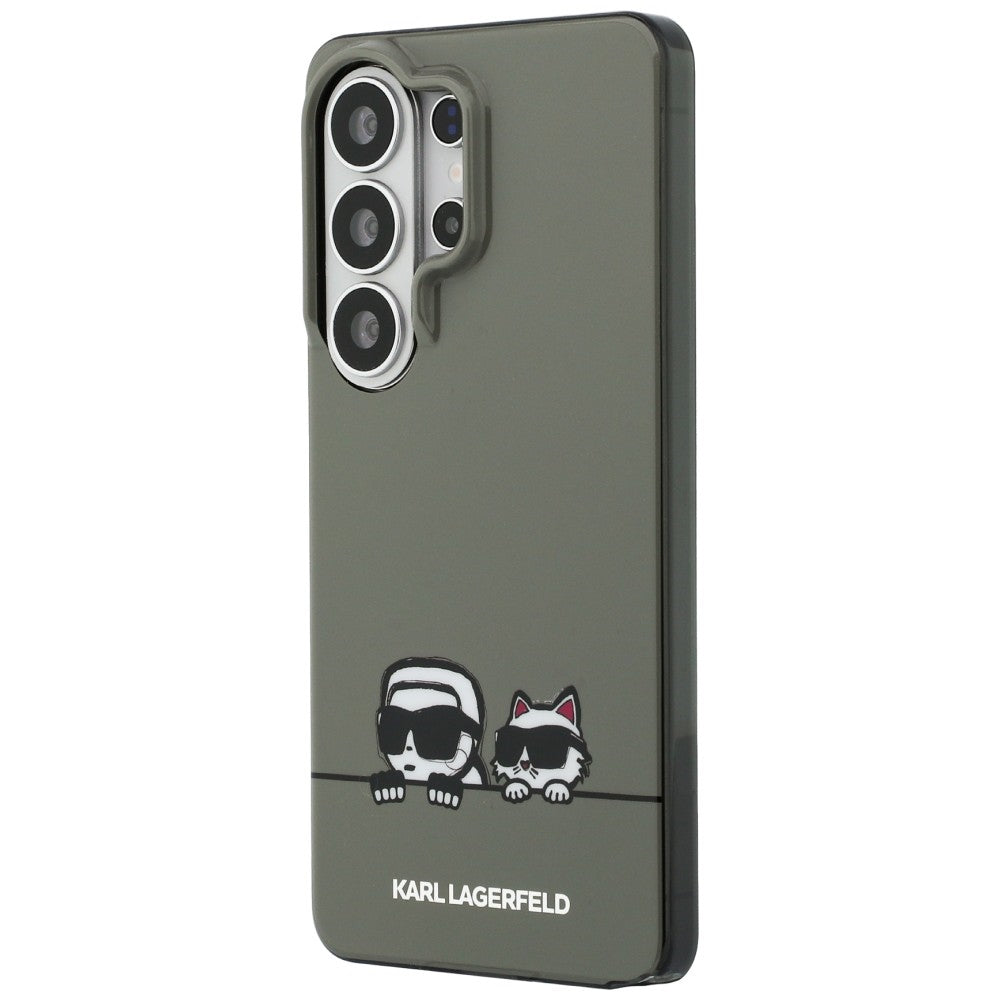 MagSafe-deksel for Samsung Galaxy S26 Ultra S948, Karl Lagerfeld, IML Karl & Choupette Peekaboo Logo, Svart