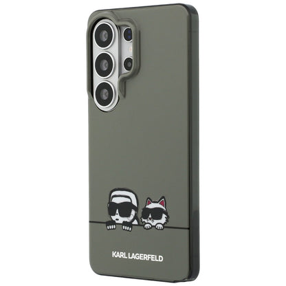 MagSafe-deksel for Samsung Galaxy S26 Ultra S948, Karl Lagerfeld, IML Karl & Choupette Peekaboo Logo, Svart