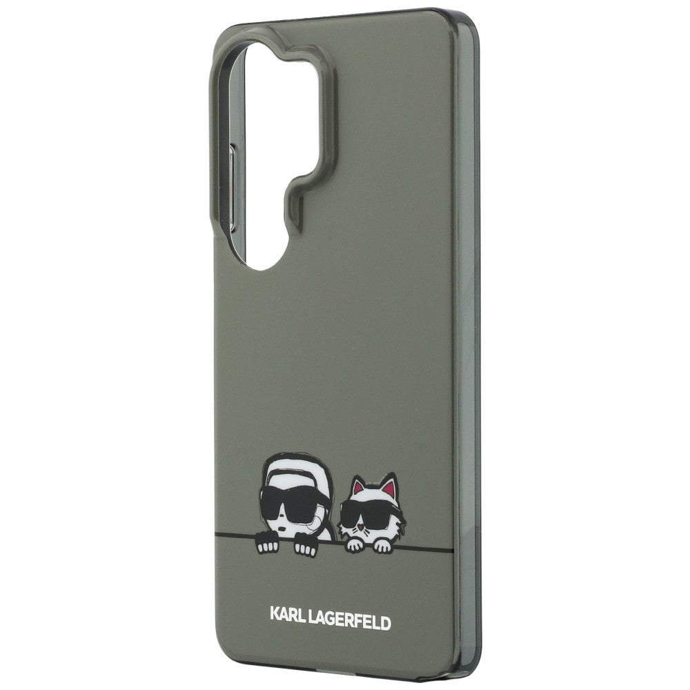 MagSafe-deksel for Samsung Galaxy S26 Ultra S948, Karl Lagerfeld, IML Karl & Choupette Peekaboo Logo, Svart