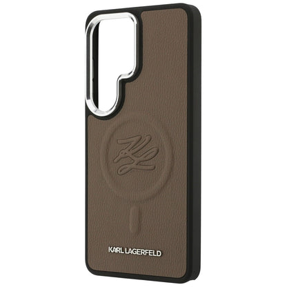 MagSafe-deksel for Samsung Galaxy S26 Ultra S948, Karl Lagerfeld, Initial Logo Debossed, Brun
