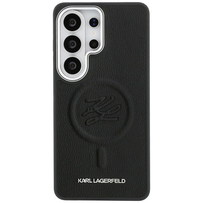 MagSafe-deksel for Samsung Galaxy S26 Ultra S948, Karl Lagerfeld, Initial Logo Debossed, Svart