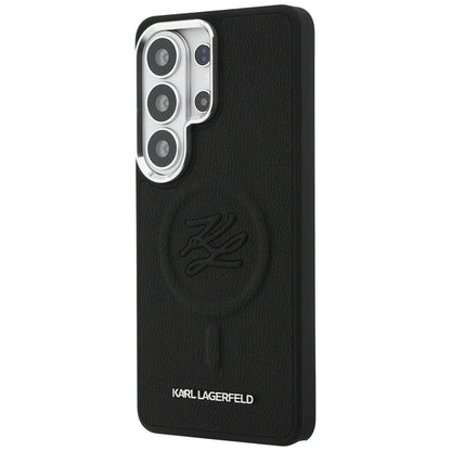 MagSafe-deksel for Samsung Galaxy S26 Ultra S948, Karl Lagerfeld, Initial Logo Debossed, Svart