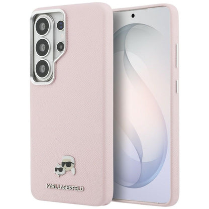 MagSafe-deksel for Samsung Galaxy S26 Ultra S948, Karl Lagerfeld, Karl & Choupette Head's Pin, Rosa