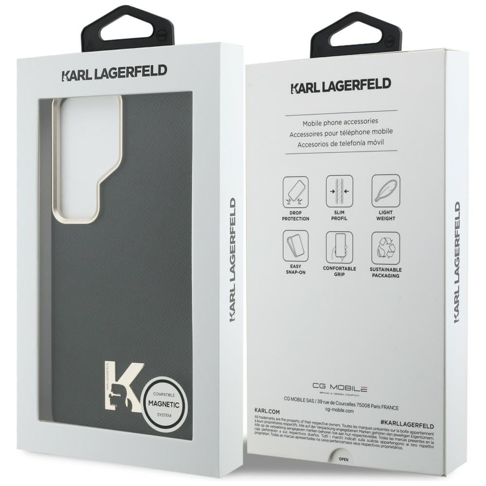 MagSafe-deksel for Samsung Galaxy S26 Ultra S948, Karl Lagerfeld, Karl Head Logo, Svart