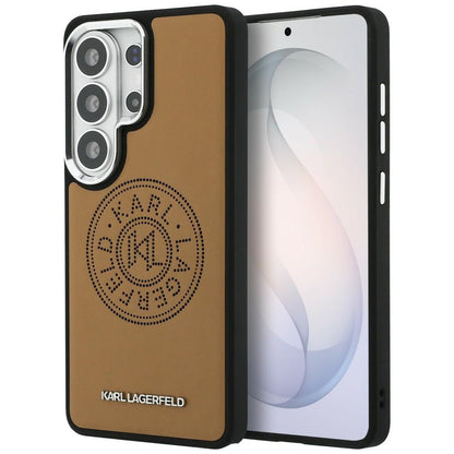 MagSafe-deksel for Samsung Galaxy S26 Ultra S948, Karl Lagerfeld, Karl Round Point Logo, Brun