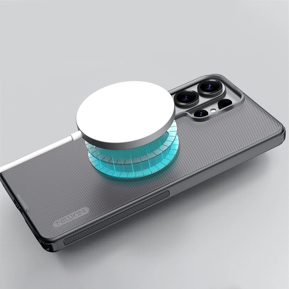 MagSafe-deksel for Samsung Galaxy S26 Ultra S948, Nillkin, Super Shield Pro, Svart Transparent