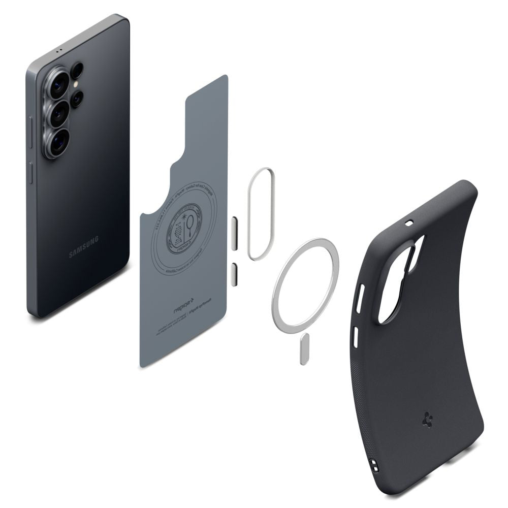 MagSafe-deksel for Samsung Galaxy S26 Ultra S948, Spigen, Caseology Nano Pop, Svart