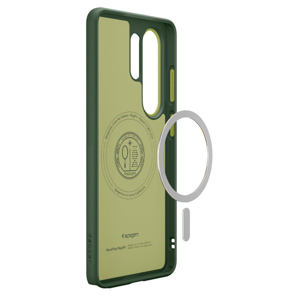 MagSafe-deksel for Samsung Galaxy S26 Ultra S948, Spigen, Caseology Nano Pop, Grønn ACS11039