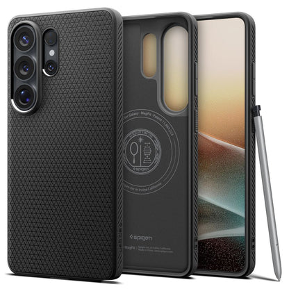 MagSafe-deksel for Samsung Galaxy S26 Ultra S948, Spigen, Liquid Air, Matt Svart ACS10674