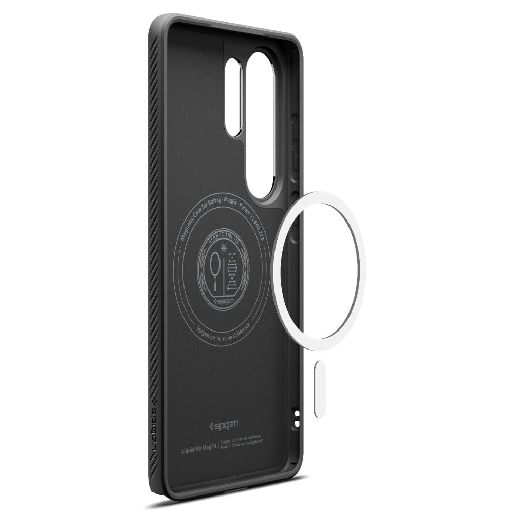 MagSafe-deksel for Samsung Galaxy S26 Ultra S948, Spigen, Liquid Air, Matt Svart ACS10674