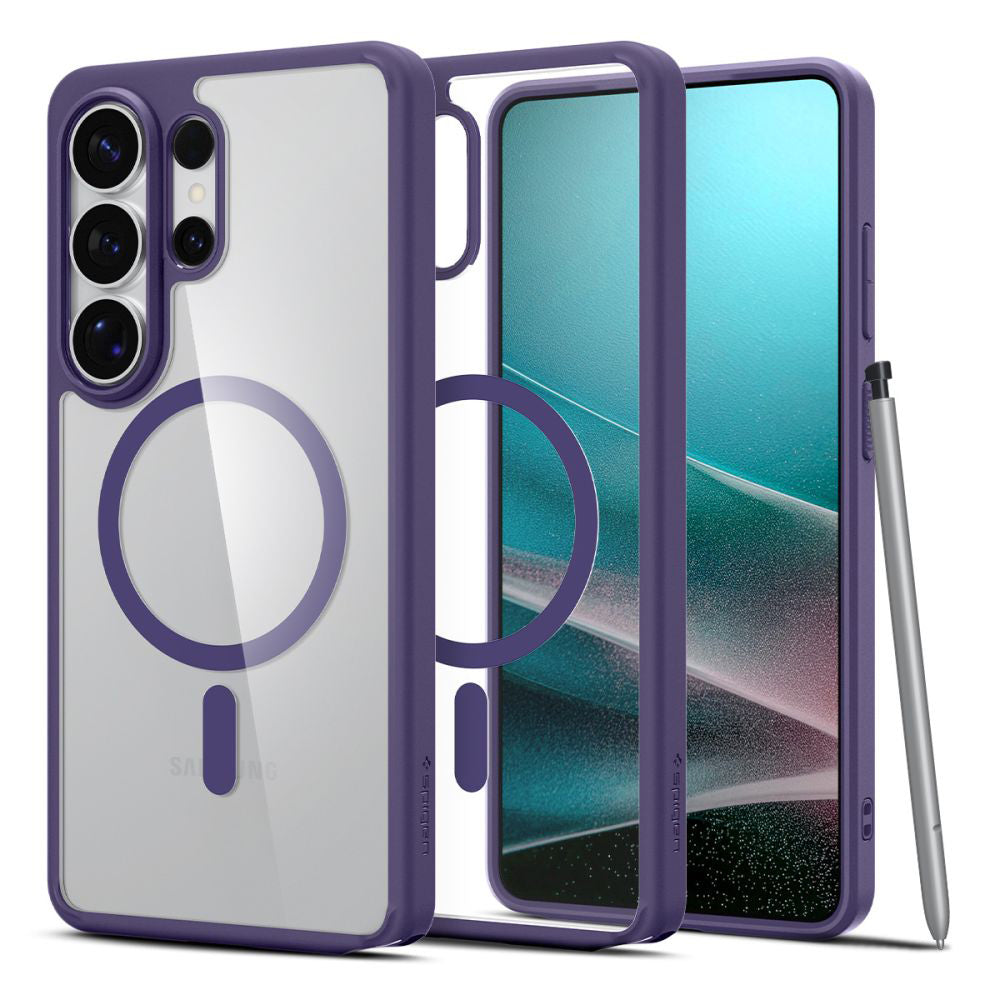 MagSafe-deksel for Samsung Galaxy S26 Ultra S948, Spigen, Ultra Hybrid, Mørk Lilla ACS11208