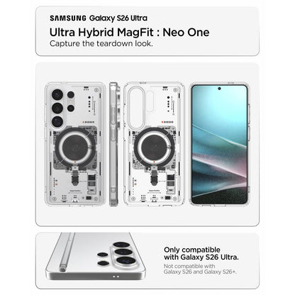 MagSafe-deksel for Samsung Galaxy S26 Ultra S948, Spigen, Ultra Hybrid Neo One, Gjennomsiktig ACS11206