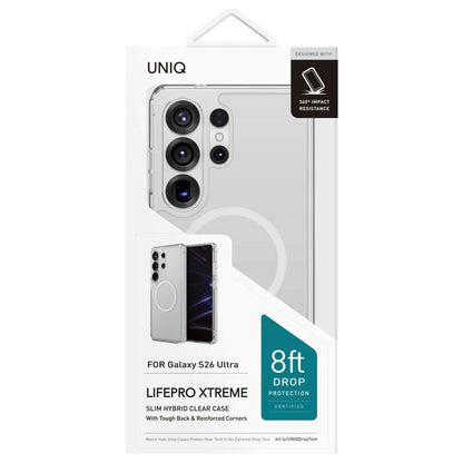 MagSafe-deksel for Samsung Galaxy S26 Ultra S948, UNIQ, LifePro Xtreme MagClick, Gjennomsiktig