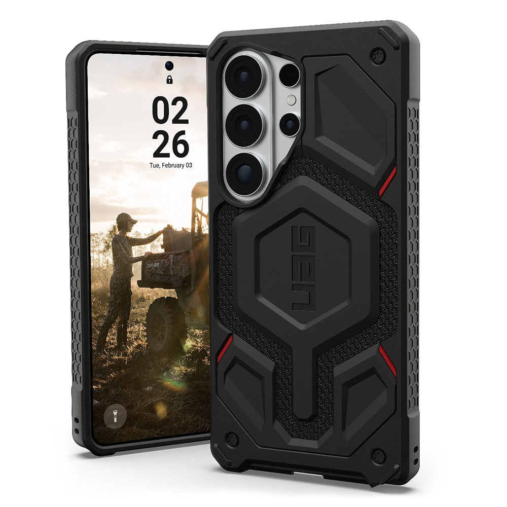 MagSafe-deksel til Samsung Galaxy S26 Ultra S948, Urban Armor Gear, Monarch Pro Kevlar, svart