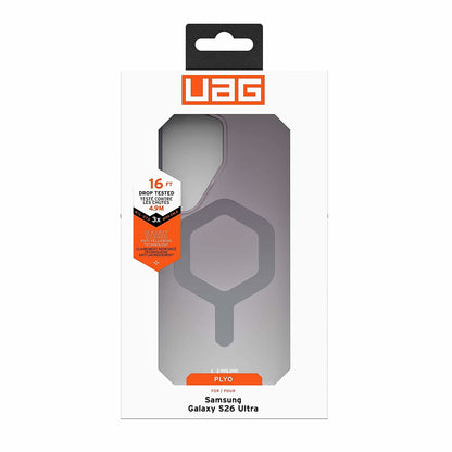 MagSafe-deksel for Samsung Galaxy S26 Ultra S948, Urban Armor Gear, Plyo, Svart Transparent