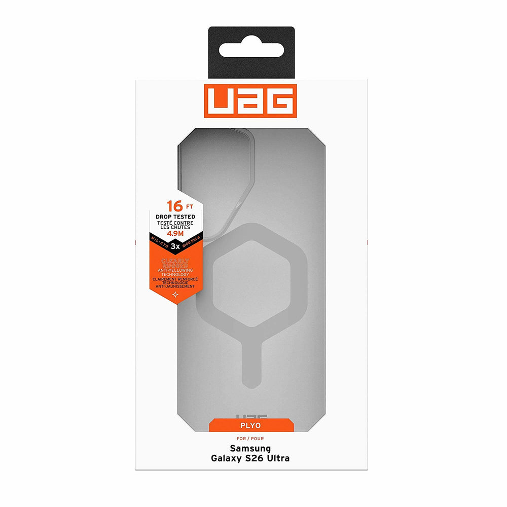 MagSafe-deksel for Samsung Galaxy S26 Ultra S948, Urban Armor Gear, Plyo, Transparent
