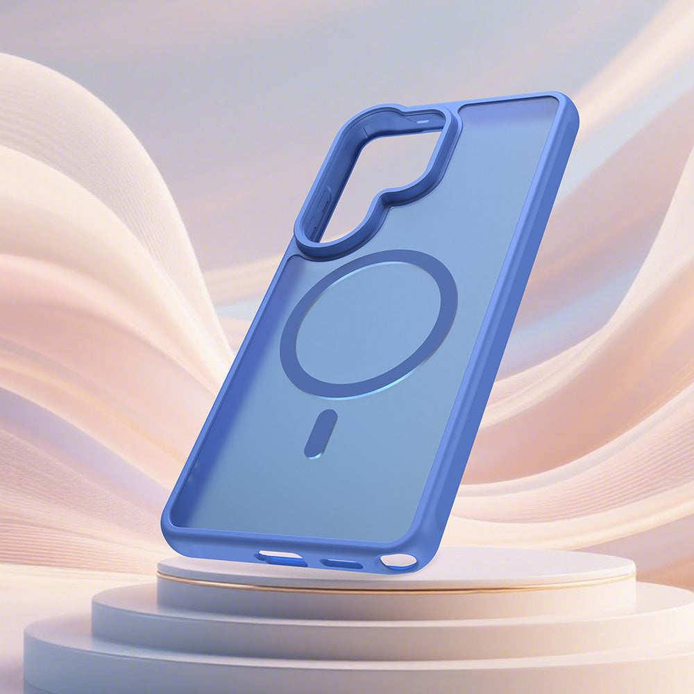 MagSafe-deksel for Samsung Galaxy S26 Ultra, Techsuit, HaloFrost II, Blå