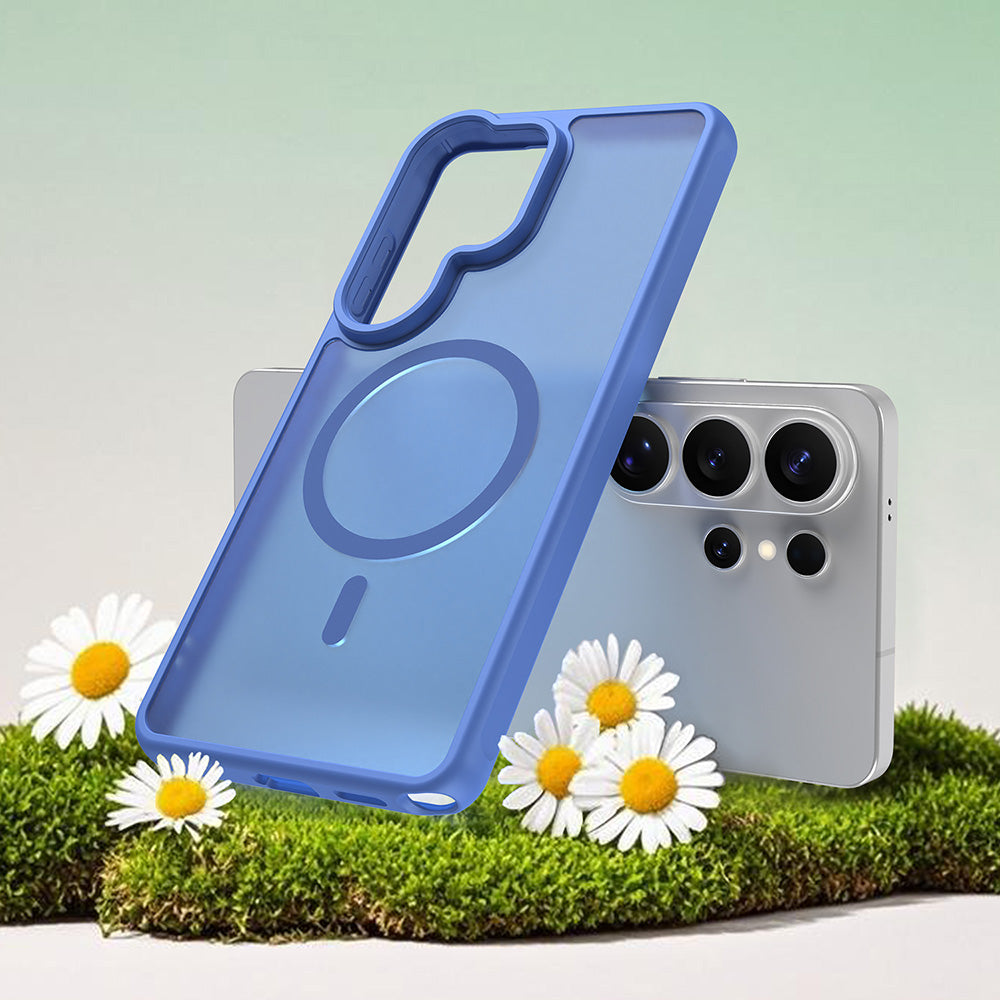 MagSafe-deksel for Samsung Galaxy S26 Ultra, Techsuit, HaloFrost II, Blå