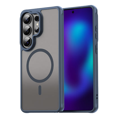 MagSafe-deksel for Samsung Galaxy S26 Ultra, Techsuit, HaloFrost II, Marineblå