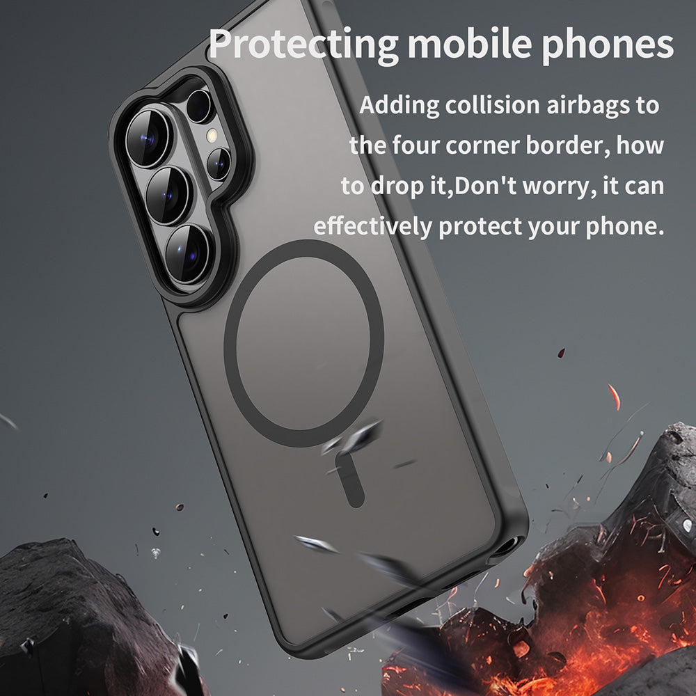 MagSafe-deksel for Samsung Galaxy S26 Ultra, Techsuit, HaloFrost II, Svart