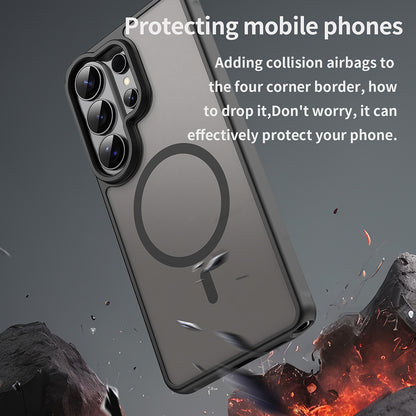 MagSafe-deksel for Samsung Galaxy S26 Ultra, Techsuit, HaloFrost II, Svart