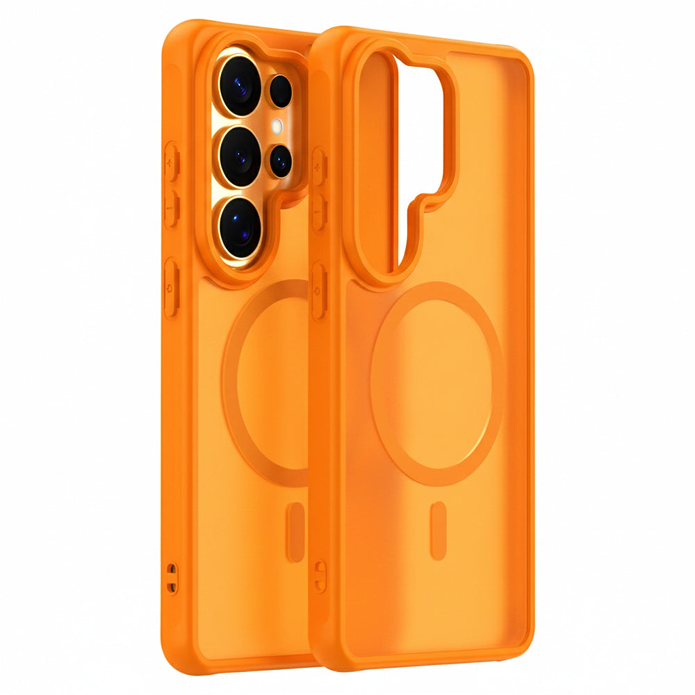 MagSafe-deksel for Samsung Galaxy S26 Ultra S948, Techsuit, HaloFrost II, Oransje